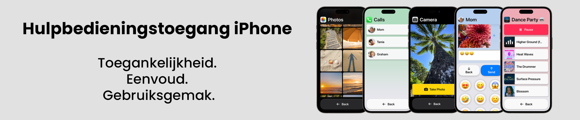 Apple iPhone Hulpbedieningstoegang Senioren