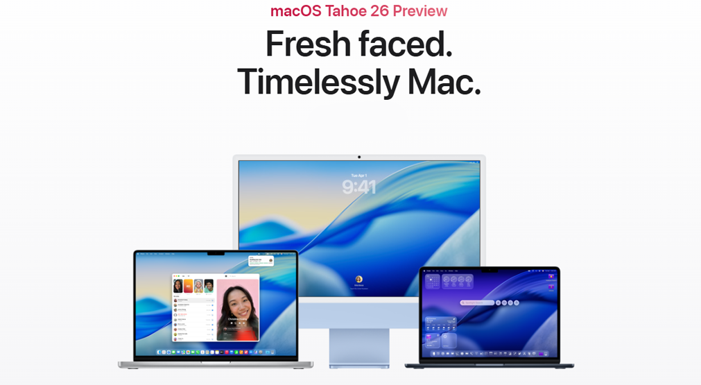 MacBook met nieuwe Liquid Glass design