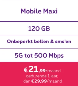 Essec - Proximus Mobile Maxi Promo 1 jaar korting