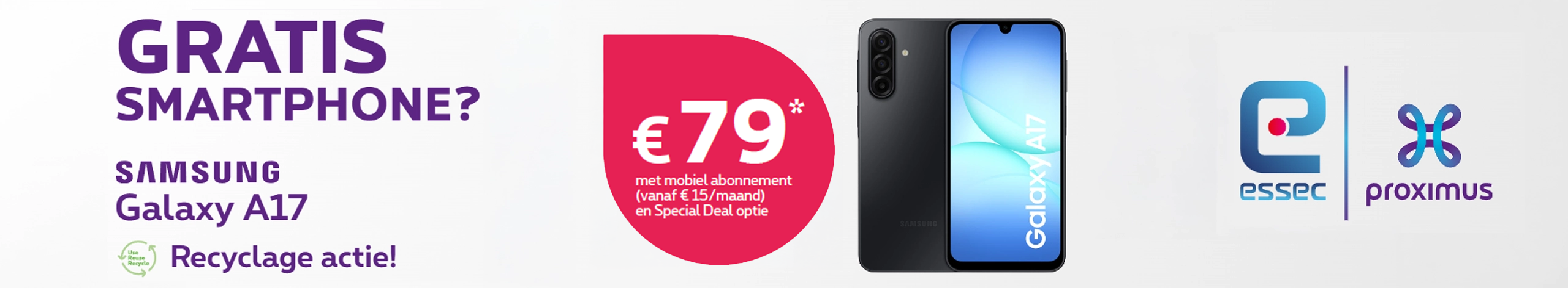 Gratis Samsung Galaxy A17 Actie