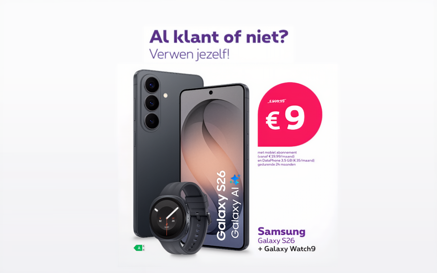 Samsung Galaxy S26 en Galaxy Watch9 Promo